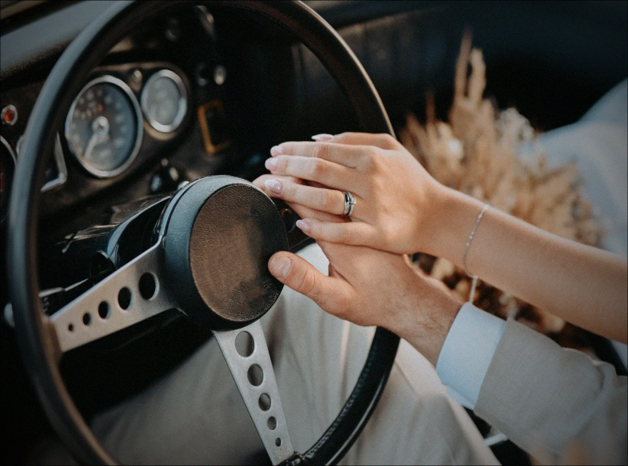 Trouwauto in gemeente Ooststellingwerf