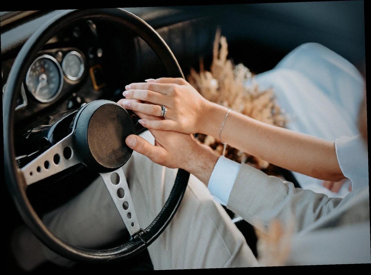 Trouwauto in gemeente Waadhoeke