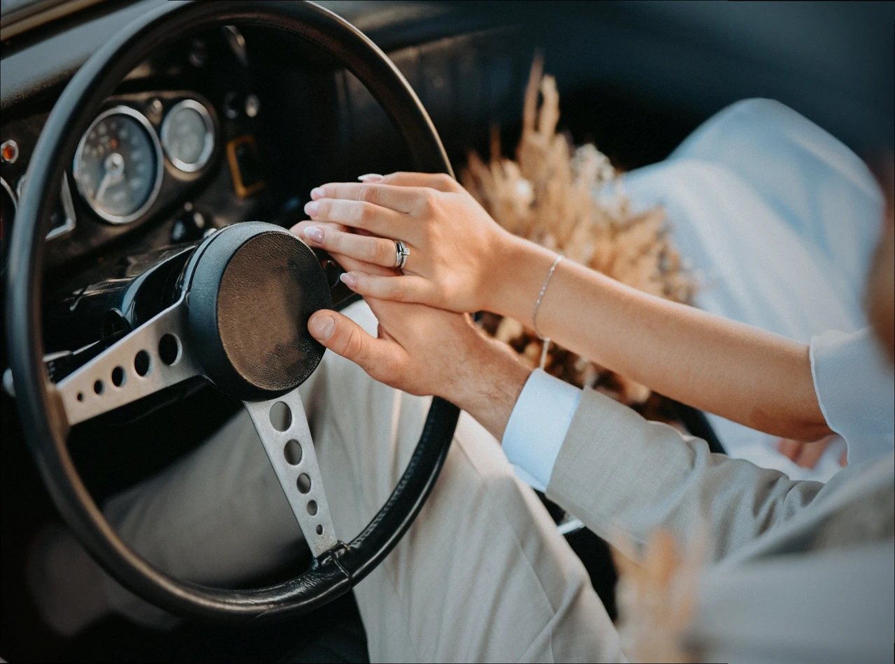 Trouwauto in gemeente Dronten