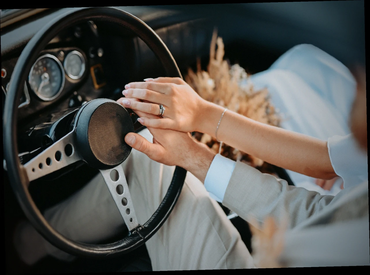 Trouwauto in gemeente Putten