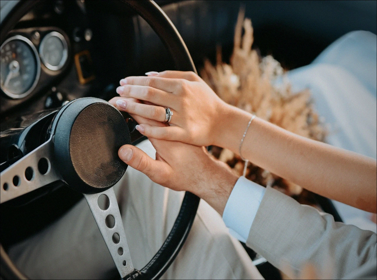 Trouwauto in gemeente Scherpenzeel