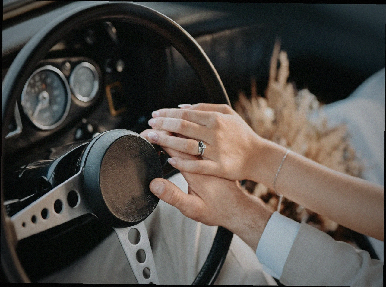 Trouwauto in gemeente Het Hogeland