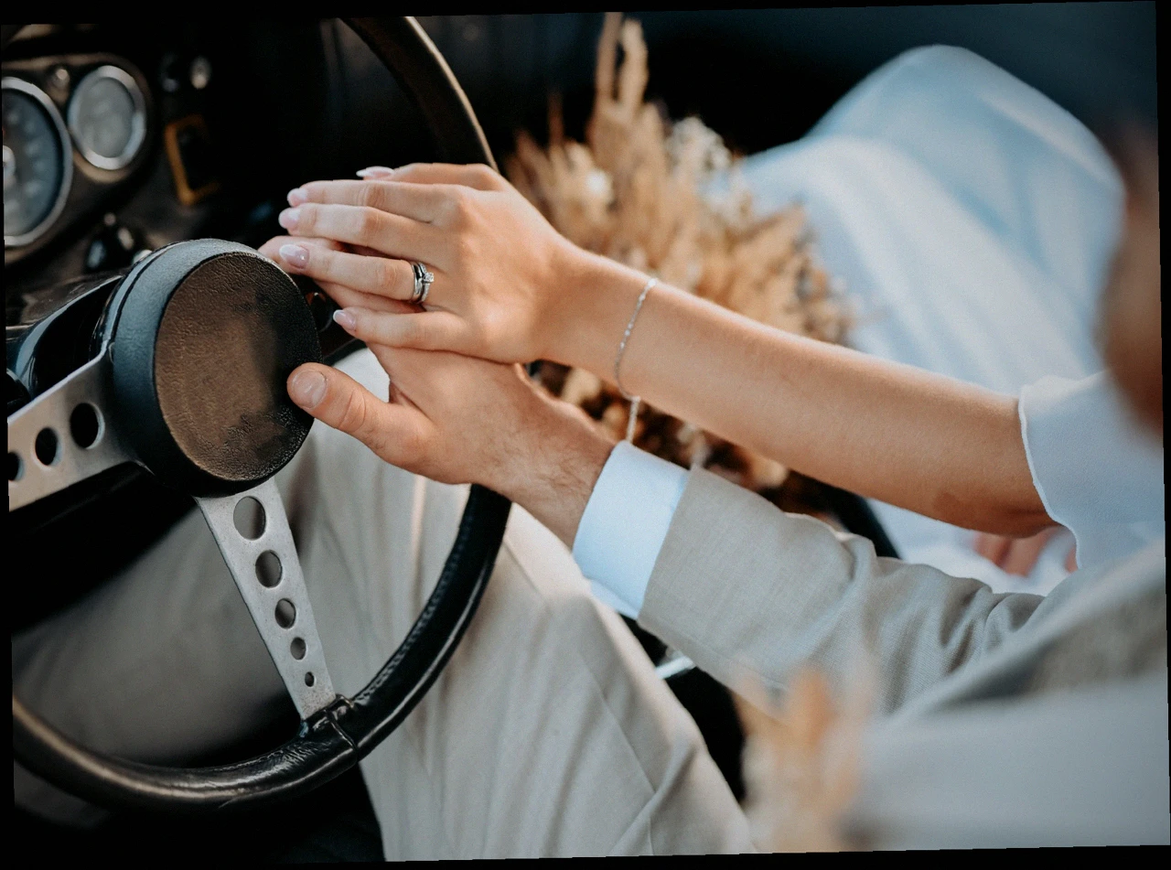 Trouwauto in gemeente Stein