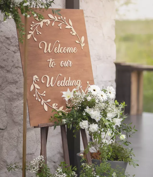 Pinterest-waardig welkomstbord op je bruiloft | Trouwen.nl