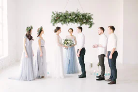 Welke jurken dragen de bruidsmeisjes op je bruiloft?
