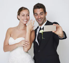 Virtuele gasten die niet aanwezig zijn op je bruiloft