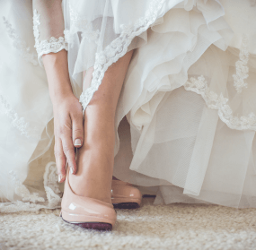Welke schoenen kan de bruid dragen?