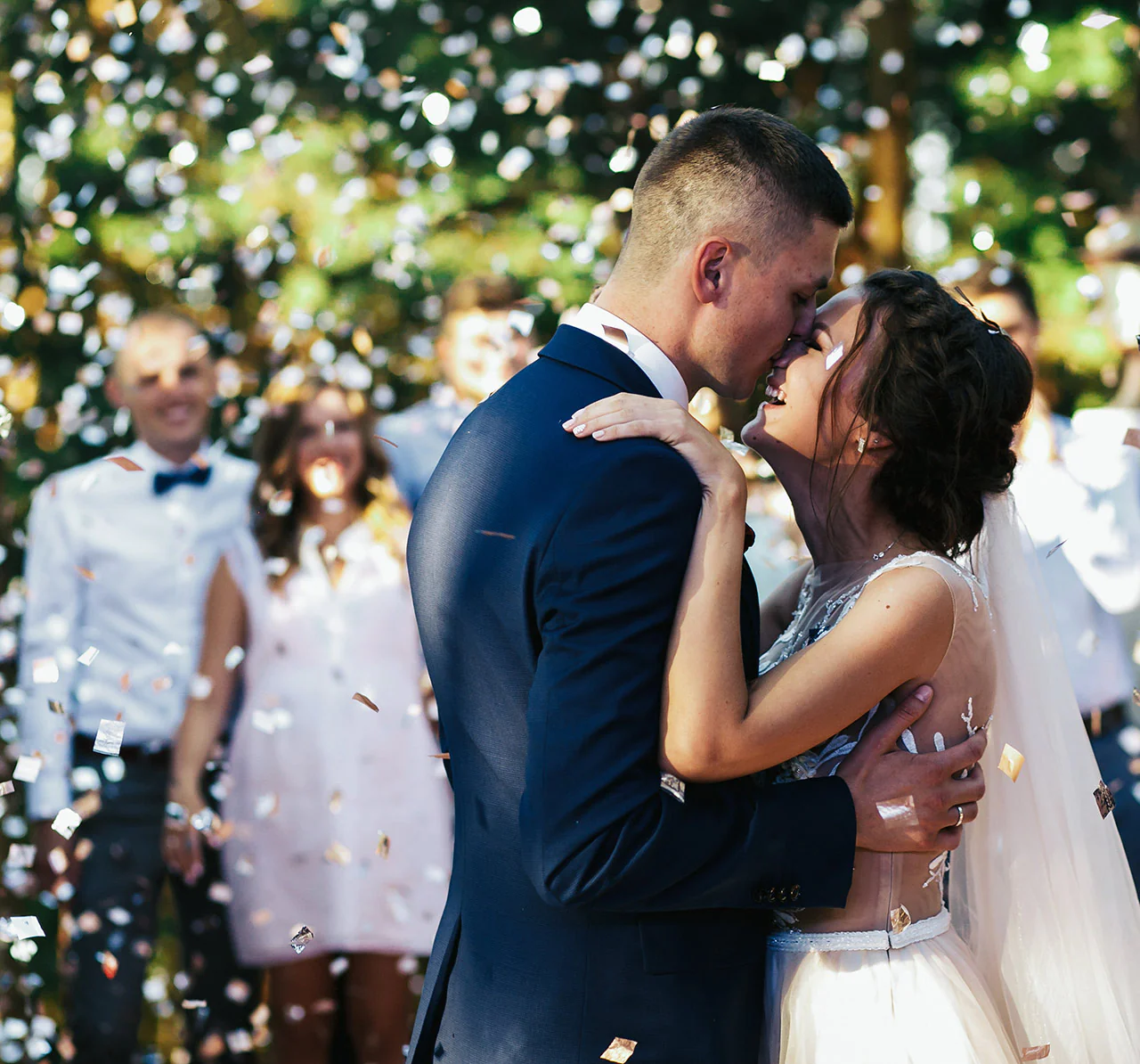 confetti bruiloft trouwen